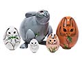 Rabbit Nesting Egg 5pc./4