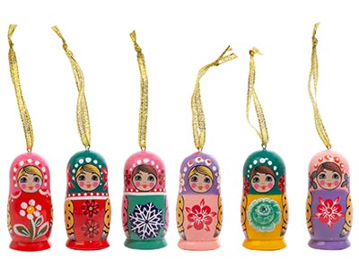 Matryoshka Mini Realistic Ornament 1.75