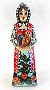 Carved Peasant Maiden Christmas Ornament at GoldenCockerel.com