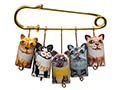 Realistic Cats Lapel Pin