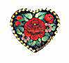 Small Heart Bouquet Brooch