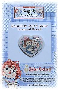 RAGGEDY ANN & ANDY Brooch
