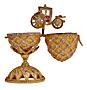 Faberge-Style Egg Pendant 