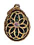 Faberge-Style Egg Pendant 