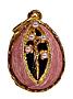 Faberge-Style Egg Pendant 