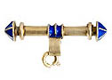Faberge Cobalt Egg Pin - Gift For Her