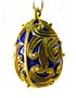 Faberge-Style Egg Pendant 