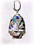 Faberge-Style Egg Pendant 