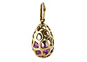 Gold-Plate Pendant with gems - 