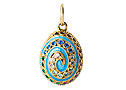 Sky-Blue Swirl pendant - Gift For Her