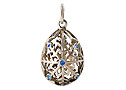 Silver Snowflake BLUE CRYSTALS - Gift For Her