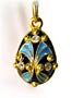 Faberge-Style Egg Pendant 