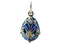 Green & Blue Fanfare pendant - Gift For Her