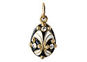 Black & White Fanfare pendant - Gift For Her