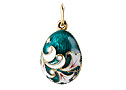 Faberge-Style Egg Pendant 