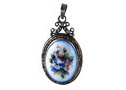 Finift Little Girl Pendant - Gift For Her