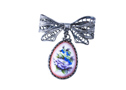 Finift Ribbon Brooch - Gift For Her
