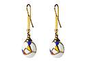 Kaleidoscope Porcelain Earrings - Gift For Her