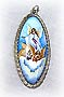 Angel Trinity Pendant: Russian Finift Enamel