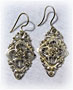 Diamond Gold Filigree Earrings