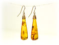 Teardrop Russian Amber Earrings