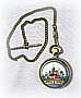 Red Russian Cathedral Pocket Watch