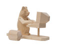 Computer Bear Carved Toy