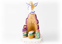 Creche w/ Angel & removable figures 9