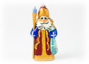 Small Father Frost Carving w/ Tree Staff - Christmas Gifts