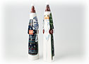 Tall Skinny Father Frost Carving - Christmas Gifts
