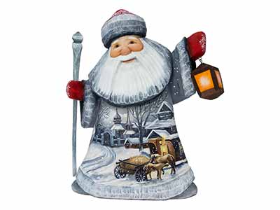 Lighting the Way Father Frost Carving 