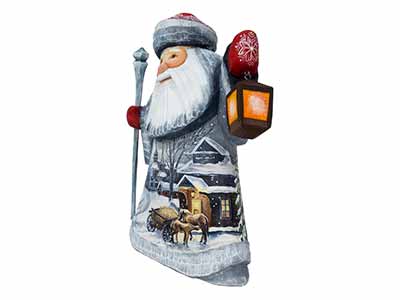 Lighting the Way Father Frost Carving 