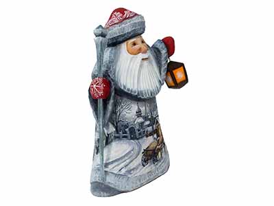 Lighting the Way Father Frost Carving 