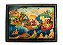 From the Island Lacquer Box - Mstera Russian box Extra Large