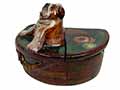 Gift Dog Lacquer box (Fedoskino) by Stakanchikov - 
