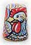 White Rooster Thimble