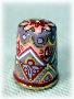 Mauve Harlequin Wood Thimble