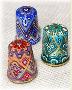 Set of 3 Harlequin Thimbles, Wood 1