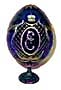 Catherine The Great's BLUE Crystal Egg w/ Stand - Gift For Him