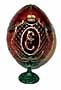 Catherine The Great's RED Crystal Egg w/ Stand - Gift For Him