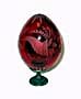 Horn of Plenty RED Faberge Style Egg Medium - Easter Gifts