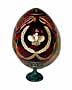 Crown RED Faberge Style Egg Large - Gift For Him