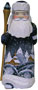 Winter Village Santa Wood Carving