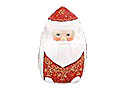 Red Squatty Santa Figurine
