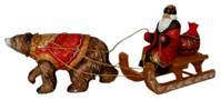 Carved Siberian Santa Claus