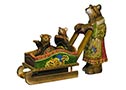 Good Mother Bear Wooden Carving