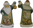 Nativity Santa Wood Carving