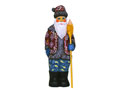 Santa in High Boots Wood Carving
