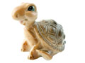 Turtle Porcelain Figurine - hand painted in Astrakhan, Russia