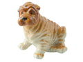 Shar-Pei Porcelain Figurine - hand painted in Astrakhan, Russia
